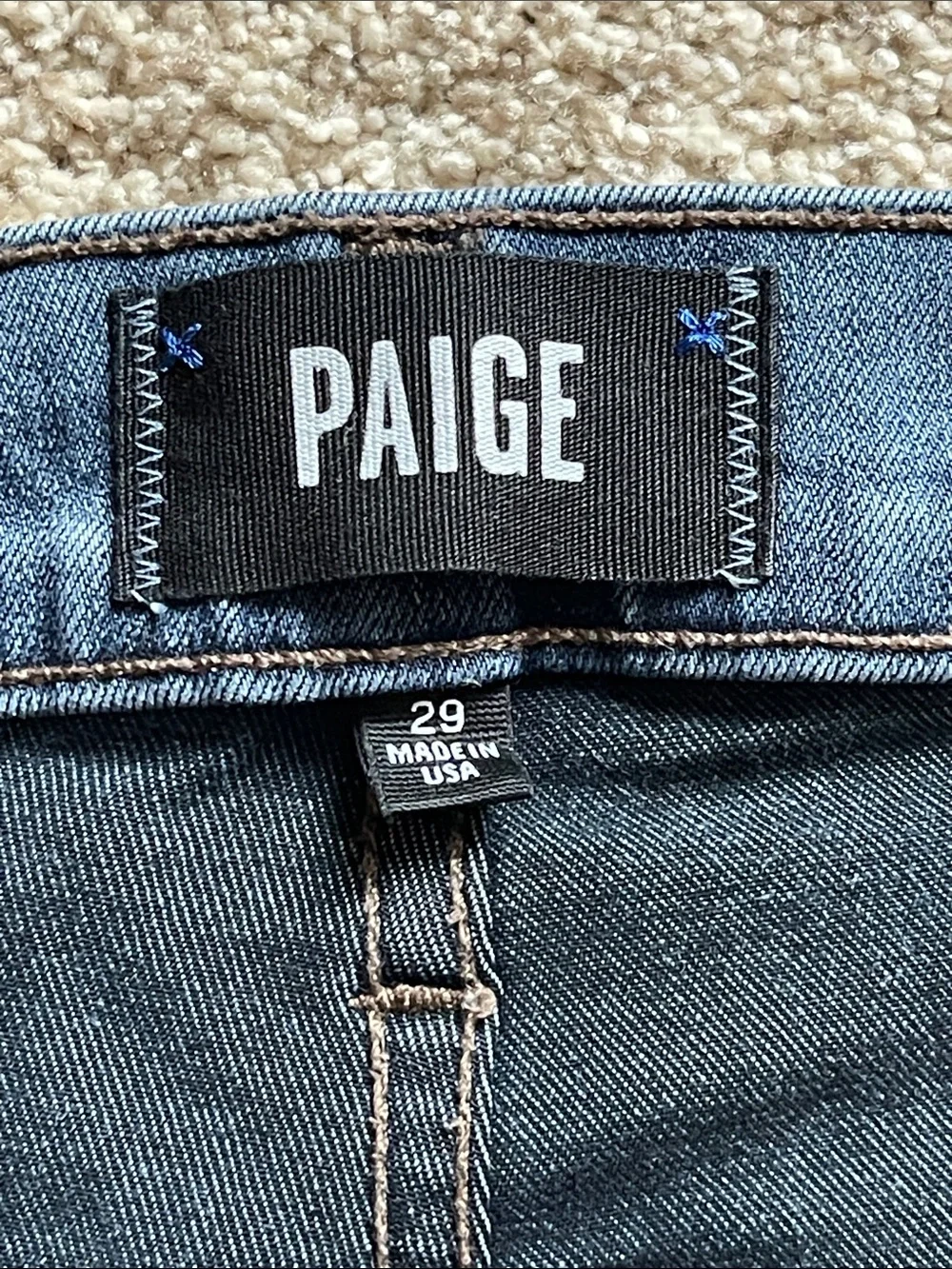 PAIGE LENNOX Slim Jeans - Size 29W Grammercy Wash
